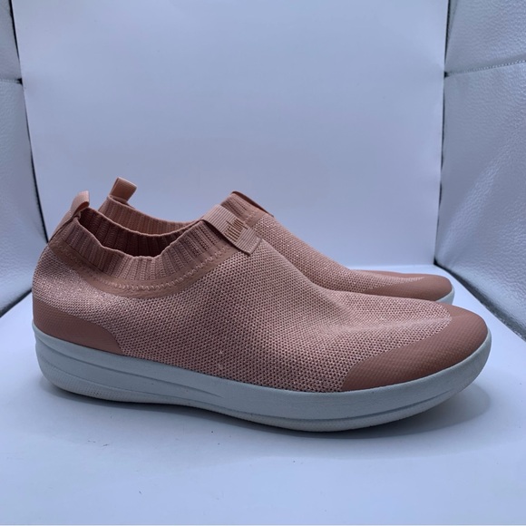 Women's Fitflop Uberknit Slip On Sneaker Shoes size US 8.5 pink slip on - Picture 1 of 9